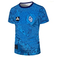 Esports Club Cloud9 2025 Team Jersey Fashion T-shirt LOL CSGO Game Training Uniform Men's Tops