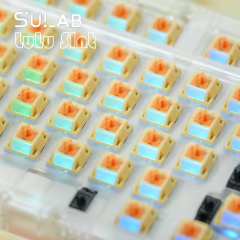 HMX LuLu Silent Switch 5 Pins 32g/37g/45g Linear Mechanical Keyboard Mute Switch Factory lubrication