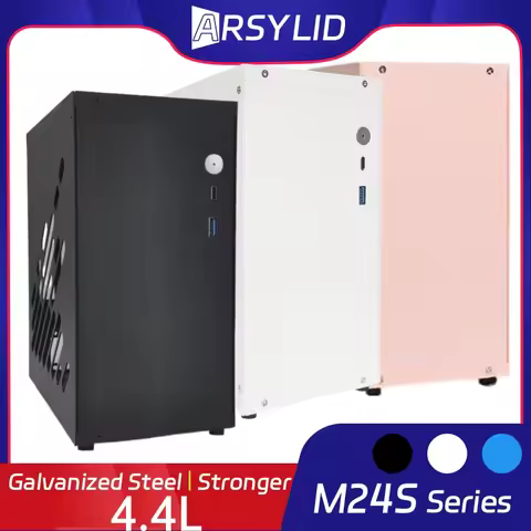 4.4L M24 Mini ITX A4 Chassis 180mm Graphics Card 47mm Full Speed Type-C CPU Radiator Computer Case F
