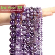 UNGU 4mm 6mm 8mm 10mm Natural Amethyst Amethyst Quartz Amethyst Purple Round Amethyst Beads