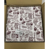 Burger Wrapping Paper 100(pcs) 🔥Cheapest In Town/ Pembalut Kertas Burger