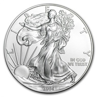 2014 American Silver Eagle 1 oz .999 Silver Coin BU 1oz ASE