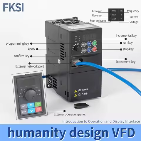 220V To 380V Micro Inverter 220V To 380V 1-Phase Input To 3-phase Output 0.75kw-5.5kw Micro Inverter