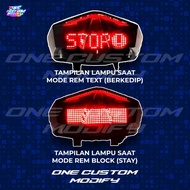 Stoplamp Running Text Animasi Vario 125-150 New Lampu LED Rem Belakang Modifikasi Variasi Motor 2018