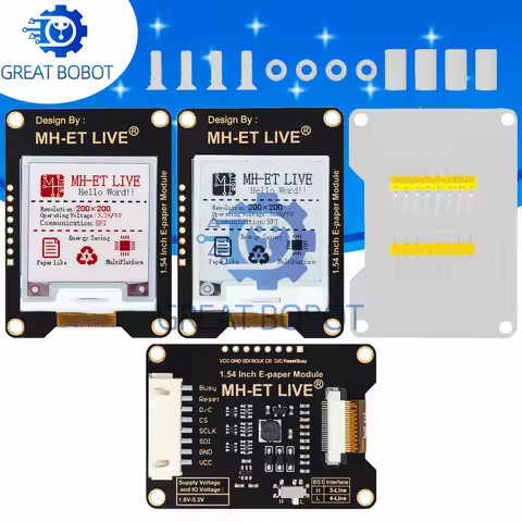 MH-ET LIVE 1.54 Inch Epaper Module E-paper E-Ink EInk Display Screen SPI Support Global/Part For Ard