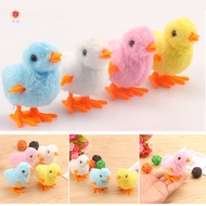 5pcs Wind Up Plush Chick Hopping Fun Small Clockwork Chick Animal Toy for Kids
