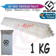 (PROMO) Isi Lem Tembak Kecil Hot Melt G / Refill Lem Tembak Kecil 1 KG / Lem Lilin Tembak untuk Alat 10-20watt / Millneium Store