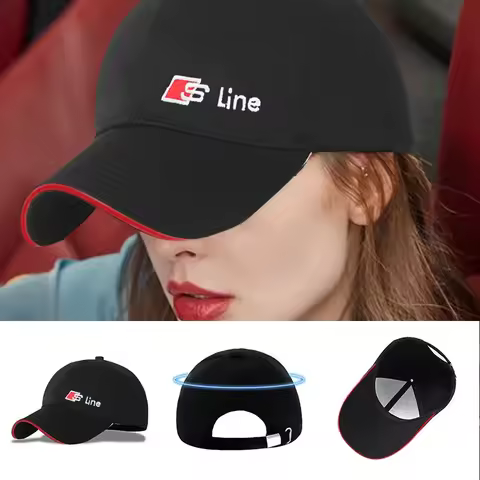 Car Logo Baseball Cap Outdoor Sports Sun Hat Gift Car Accessories For Audi C6 C5 C7 A1 A3 A4 b5 b6 b