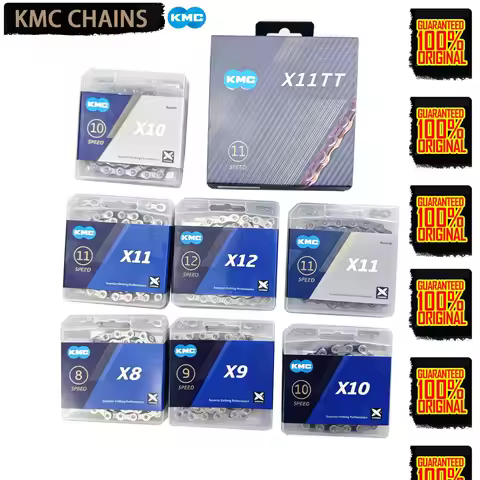 Original KMC bicycle chains x8 x9 x10 x11 x12 EL DLC and TT bike chain AURORA KMC chains have quick 