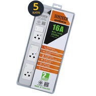 SUNTECH ชุดปลั๊กพ่วง มอก. PL 3 สวิตซ์ 3 ช่อง 16A 3500 วัตต์ ขนาดสายไฟ 1.5 Sq.mm ยาว 3 5 เมตร