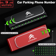 Citroen Car Temporary Parking Phone Number Card Magnetic Number Plate Holder For c4 Cactus c5 c3 Air