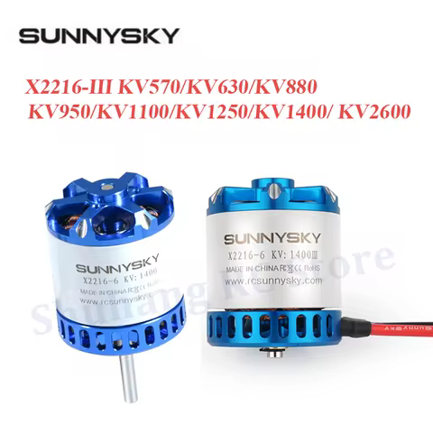 SUNNYSKY X2216-III X2216 2216 880KV 950KV 1100KV 1250KV 1400KV 2600KV Long Short Shaft 3-4S Brushles