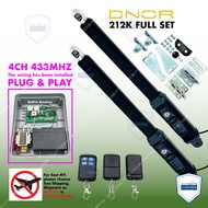 DNOR 212K ( 4CH 433MHZ D11  ) ( FULL SET ) Swing folding arm autogate system