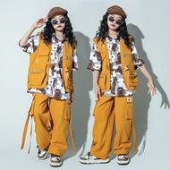 Children Clothing Children's Clothing Children's Vest Brand Hip-Hop Set hiphop Children's Drum Perfo