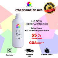 HF 55% ( Hydrofluoride Acid ) 1kg / HF Pembersih Kerak & Jamur Kaca / HF 55% 1kg Murah