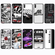 for Xiaomi Redmi 6A 7A 8A 7 8 9 9A 9i 9C AE 86 Business Black Border TPU Case | Low-Key & Elegant fo