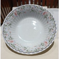 NARUMI Porcelain Salad Bowl 9.2" Flower Pattern – Single Leaf Second Hand Bought.