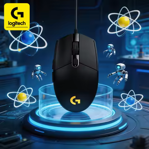 E-sports-grade G203/G102 wired mouse, 6 programmable keys + 1ms ultra-fast response, fully compatibl