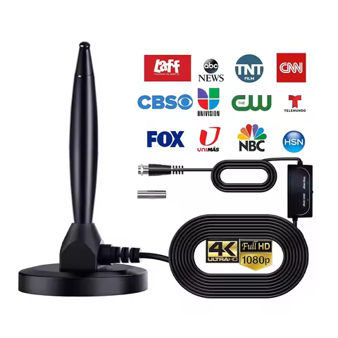 Digital Tv Antenna Vhf/Uhf Amplifier 4K Free Hd Channels Indoor Tv Antenna Outdoor Antenna