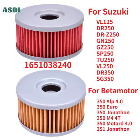 Motorcycle Oil Filter For Suzuki VL125 DR250 DR-Z250 GN250 GZ250 SP250 TU250 VL250 DR350 SG350 For B