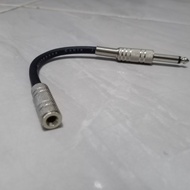 Headset to Mini Stereo Female Mixer Cable 3.5mm to Akai 6.5mm Mono 7-10 mtr