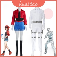 Cosplay Outfit: Cells at Work Red & White Blood Cells - Polyester Material