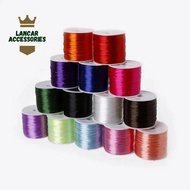 Tali Benang Karet SeratElastis Bahan craft Tali kalung Gelang- [READY STOK]