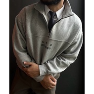 Women's Halfzip 100% Cotton Grey by IAB Studio