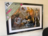 模型原盒封面A3相框，Set 2 RG EVA：EVA 00，EVA01，EVA 03共三張