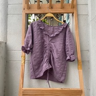 2hand purple shirt, 58cm long, code 273