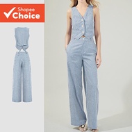 B123-2-Striped straight long pants-PSB123P1D637  Seluar panjang lurus bercorak jalur - PSB123P1D637B