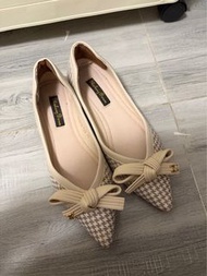 尖頭蝴蝶結平底鞋