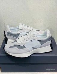 New Balance NB 327 白灰慢跑鞋 男女同款