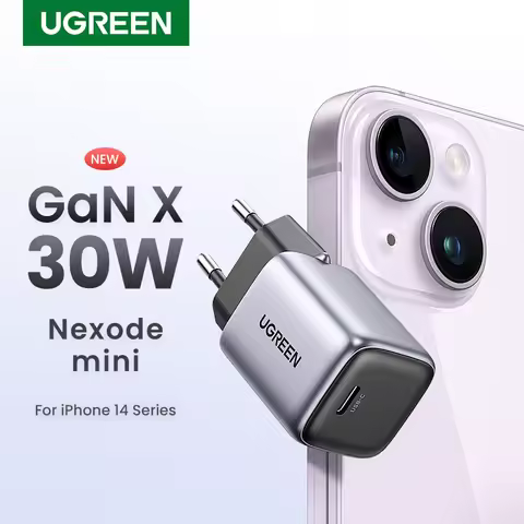 UGREEN Nexode GaN 30W Fast Charger for iPhone 14 13 USB C Charger for iPad Pro，for samsung，for Xiaom