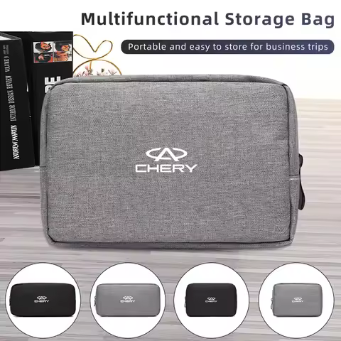 Car Logo Digital Storage Bag Waterproof Data Cable Travel Handbag For Chery Tiggo 5 2 3 7 8 5X PRO 3