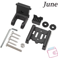JUNEGOODS Transducer Mount Kit, 7400931 Black Transducer Bracket, Rugged ABS Mounting Hardware Kit Y