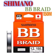 SHIMANO BB BRAID 150M IZANAS PE BRAIDED FISHING LINE TALI BENANG
