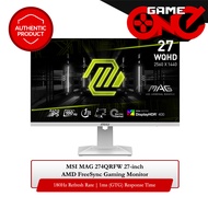 MSI MAG 274QRFW 27" 2560 x 1440 (WQHD) Rapid IPS AMD FreeSync Gaming Monitor [180Hz]