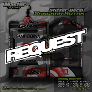 Sticker Decal Motif SAMPOERNA A MILD Variasi Sangkar Kacer Dll Sangkar Kotak Gepeng Dll Custom Desai