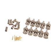 [nvnrbso] 10 Pack Professional BNC Male Crimp-On Connector BNC Plug Crimp Adapter