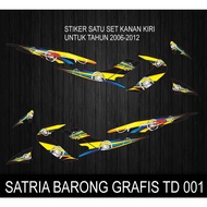 SUZUKI VARIATION STRIPING STICKERS SATRIA FU BARONG GRAPHICSSUZUKI TD001
