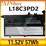7XINbox L18C3PD2 L18M3PD1 11.52V 57W Laptop Battery For Lenovo ThinkPad T490S T495S 5B10W13878 02DL0