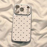 Love Heart r Casing For iPhone 17 Pro Max 14 13 11 16 15 12 PRO Phone Case Leather Luxury PU