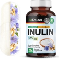 BIO KRAUTER® Inulin Powder from Chicory Root in Capsules 1200 mg per Serving 100 Count - Vegan & Pur