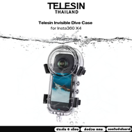 Telesin Invisible Dive Case สําหรับ Insta360 X4 เคสกันน้ําลึก 50 เมตร