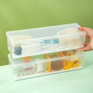 Baby Bottle Brush Storage Box Dust-Proof Baby Bottle Cleaning Tool Storage Box Sub Draining Functional Storage Rack