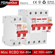 Leackage Protector Mini RCD RCBO RCCB AC MCB 2P 4P Single Poles Three Phase 110V 127V 230V 400V Volt