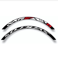 stiker decal rims syncross dt swiss xr .25 lebar 2cm isi 8 untuk 2 pelek Bisa cod stiker velg pelek