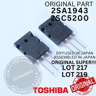 ORIGINAL TR 2SC5200 2SA1943 SUPER LOT 217 219 C5200 A1943 SC5200 SC 5200 SA1943 SA 1943 2SA 2SC TOSH