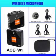 Lavalier Mic Wireless Lapel Microphone Wireless Portable Speaker Bluetooth For Recording Live Stream